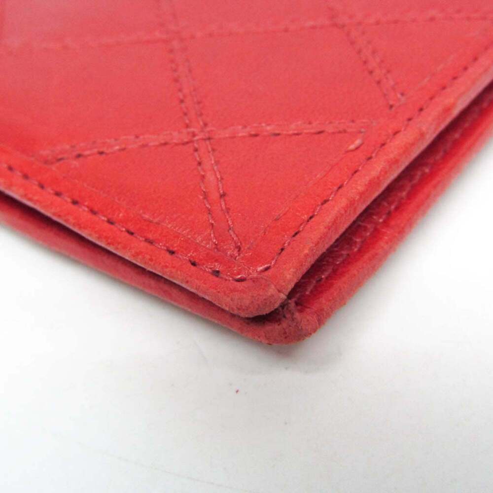 CHANEL Authentic Red Lambskin Leather Wallet - Picture 6 of 13